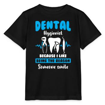 Dental Tooth Teeth - Stanley/Stella Kinder T-Shirt MINI CREATOR  - Schwarz - Vorne - Mikhail (115cm)