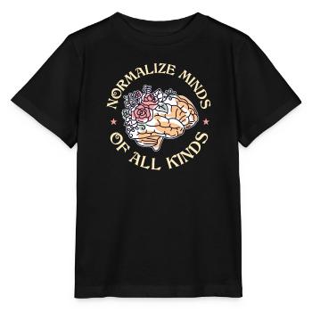 Köpfe aller Art Neurodiversität - Stanley/Stella Kinder T-Shirt MINI CREATOR  - Schwarz - Vorne - Mikhail (115cm)