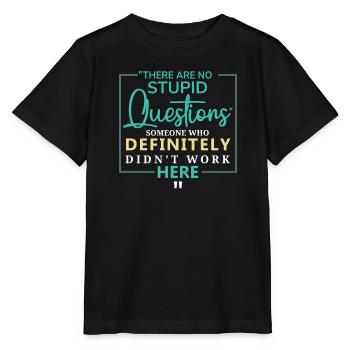 Commentaire ironique d’un collègue sarcastique - T-shirt bio MINI CREATOR Stanley/Stella Enfant - noir - Devant - Mikhail (115cm)