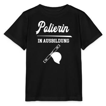 Polierin in Ausbildung Polierausbildung Bauleiter - Stanley/Stella Kinder T-Shirt MINI CREATOR  - Schwarz - Vorne - Mikhail (115cm)