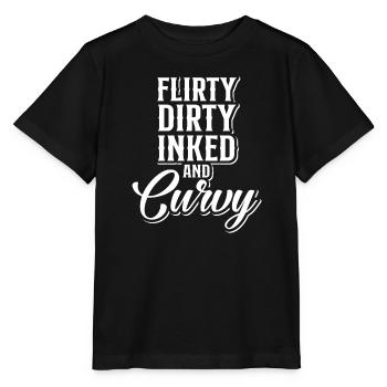 Métal Rock Flirty Sale Encré Curvy - T-shirt bio MINI CREATOR Stanley/Stella Enfant - noir - Devant - Mikhail (115cm)