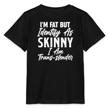 Je suis un gag politique trans-mince - T-shirt bio MINI CREATOR Stanley/Stella Enfant - noir - Devant - Mikhail (115cm)