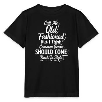 Nennen Sie mich altmodischen konservativen Polit-Gag - Stanley/Stella Kinder T-Shirt MINI CREATOR  - Schwarz - Vorne - Mikhail (115cm)