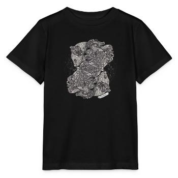Fische Sternzeichen - Stanley/Stella Kinder T-Shirt MINI CREATOR  - Schwarz - Vorne - Mikhail (115cm)