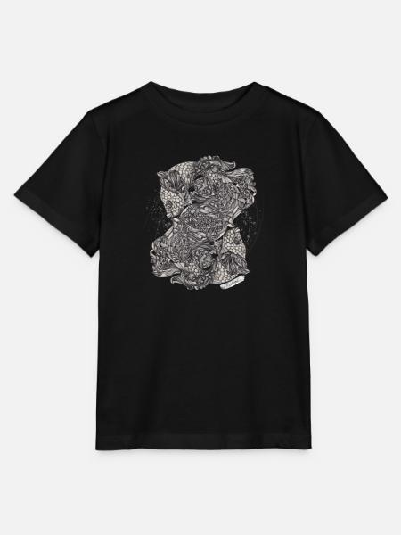 Fische Sternzeichen - Stanley/Stella Kinder T-Shirt MINI CREATOR  - Schwarz