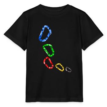 Karabiner - Stanley/Stella Kinder T-Shirt MINI CREATOR  - Schwarz - Vorne - Mikhail (115cm)