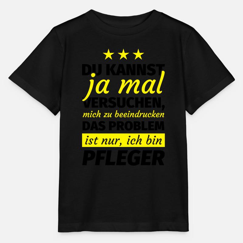 Pfleger Geschenk - Stanley/Stella Kinder T-Shirt MINI CREATOR  - Schwarz