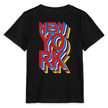 New York - T-shirt bio MINI CREATOR Stanley/Stella Enfant - noir - Devant - Mikhail (115cm)