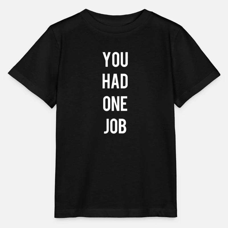 Vous aviez un travail - T-shirt bio MINI CREATOR Stanley/Stella Enfant - noir