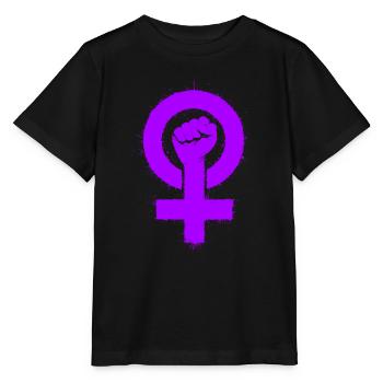Pouvoir de fille - T-shirt bio MINI CREATOR Stanley/Stella Enfant - noir - Devant - Mikhail (115cm)