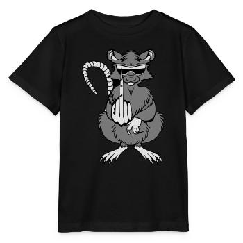 Doigts puants de rat Doigts frais de lunettes de s - T-shirt bio MINI CREATOR Stanley/Stella Enfant - noir - Devant - Mikhail (115cm)