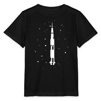 Rakete - Stanley/Stella Kinder T-Shirt MINI CREATOR  - Schwarz - Vorne - Mikhail (115cm)