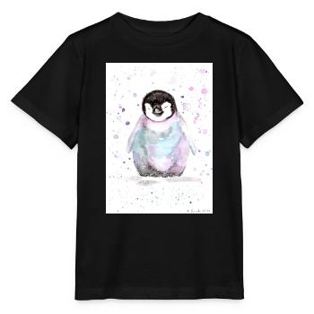 Petit pingouin - T-shirt bio MINI CREATOR Stanley/Stella Enfant - noir - Devant - Mikhail (115cm)