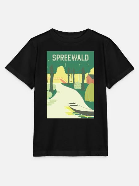 Spreewald Vintage - Stanley/Stella Kinder T-Shirt MINI CREATOR  - Schwarz