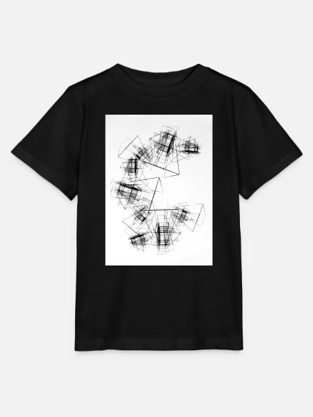 3D-Würfel - Stanley/Stella Kinder T-Shirt MINI CREATOR - Schwarz