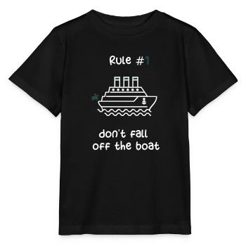 BATEAU DE CROISIÈRE - BATEAU DE CROISIÈRE VERT - T-shirt bio MINI CREATOR Stanley/Stella Enfant - noir - Devant - Mikhail (115cm)