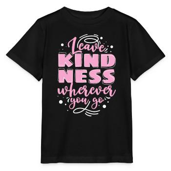 Kindness Statement Role Model Gift - Stanley/Stella MINI CREATOR Kids’ T-Shirt - black - Front - Mikhail (115cm)