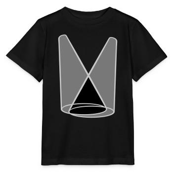 Cône de lumière de projecteur d’étape 2 - T-shirt bio MINI CREATOR Stanley/Stella Enfant - noir - Devant - Mikhail (115cm)