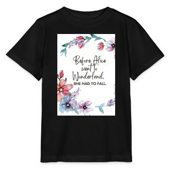 Before Alice went to Wonderland - Stanley/Stella MINI CREATOR Kids’ T-Shirt - black - Front - Mikhail (115cm)