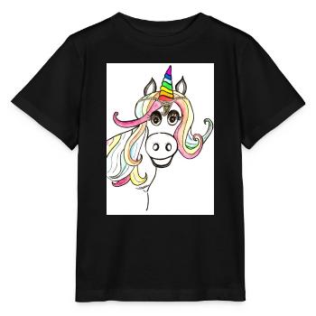 Einhorn - Stanley/Stella Kinder T-Shirt MINI CREATOR  - Schwarz - Vorne - Mikhail (115cm)