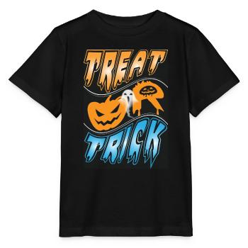 Happy Halloween Grusel Monster Spuk Horror Schreck - Stanley/Stella Kinder T-Shirt MINI CREATOR  - Schwarz - Vorne - Mikhail (115cm)