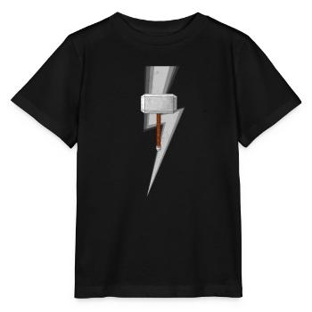 Der Hammer-Donner - Stanley/Stella Kinder T-Shirt MINI CREATOR  - Schwarz - Vorne - Mikhail (115cm)