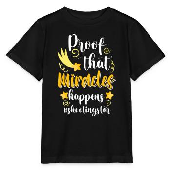 Shooting Star Ciel Astronomie Rêves - T-shirt bio MINI CREATOR Stanley/Stella Enfant - noir - Devant - Mikhail (115cm)