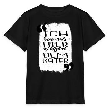 perserkatze lustiger spruch streunerkatze - Stanley/Stella Kinder T-Shirt MINI CREATOR  - Schwarz - Vorne - Mikhail (115cm)
