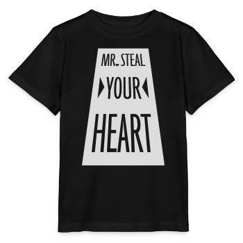 Mr steal your heart - Stanley/Stella MINI CREATOR Kids’ T-Shirt - black - Front - Mikhail (115cm)