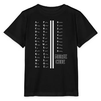 Morse - T-shirt bio MINI CREATOR Stanley/Stella Enfant - noir - Devant - Mikhail (115cm)