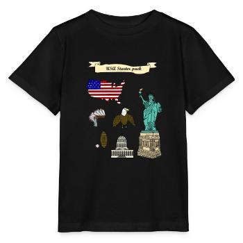 USA - Koszulka dziecięca Stanley/Stella MINI CREATOR  - czarny - Przód - Mikhail (115cm)