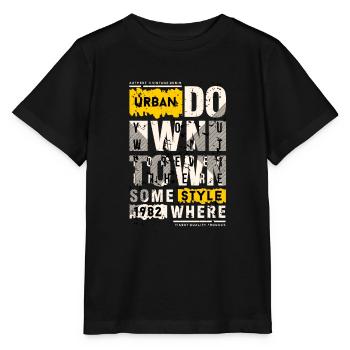 Urban Down Town Style - T-shirt bio MINI CREATOR Stanley/Stella Enfant - noir - Devant - Mikhail (115cm)