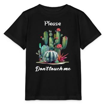 S il te plait, ne me touche pas - T-shirt bio MINI CREATOR Stanley/Stella Enfant - noir - Devant - Mikhail (115cm)