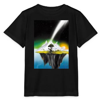 Flying Island Outer Space - Stanley/Stella Kinder T-Shirt MINI CREATOR  - Schwarz - Vorne - Mikhail (115cm)