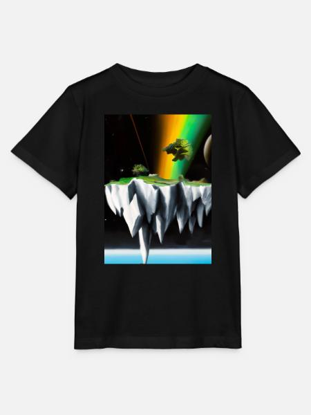 Flying Island Outer Space - Stanley/Stella Kinder T-Shirt MINI CREATOR - Schwarz