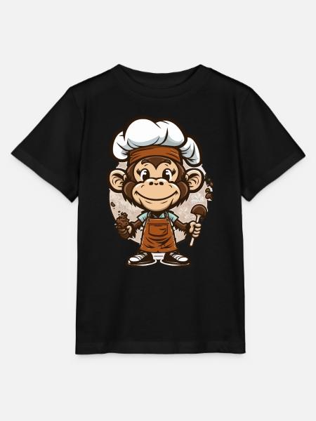 Der kulinarische Primat - Stanley/Stella Kinder T-Shirt MINI CREATOR  - Schwarz