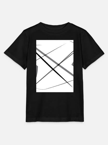 Linien und Punkte - Stanley/Stella Kinder T-Shirt MINI CREATOR - Schwarz
