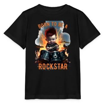 Né pour être une rock star 2 - T-shirt bio MINI CREATOR Stanley/Stella Enfant - noir - Devant - Mikhail (115cm)