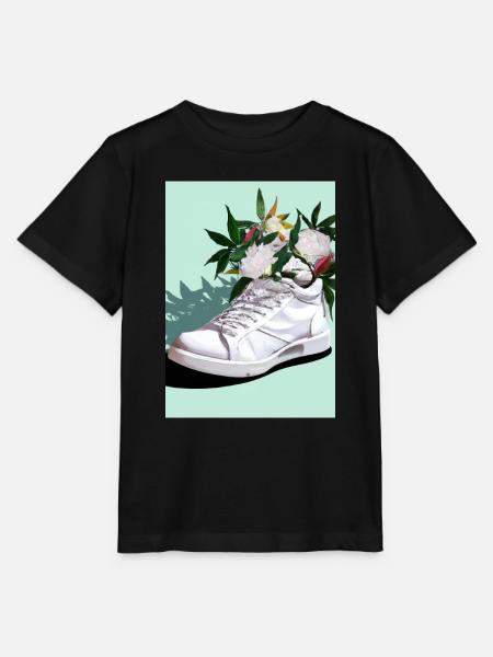 Sneaker mit Blumen - Stanley/Stella Kinder T-Shirt MINI CREATOR - Schwarz