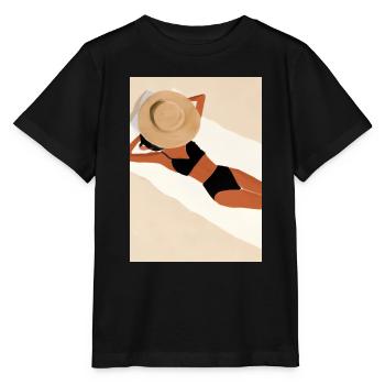 Frauen Sommerhut Bikini - Stanley/Stella Kinder T-Shirt MINI CREATOR  - Schwarz - Vorne - Mikhail (115cm)