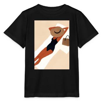 Frauen Sommerhut Bikini - Stanley/Stella Kinder T-Shirt MINI CREATOR  - Schwarz - Vorne - Mikhail (115cm)