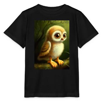 Baby-Kauz - Stanley/Stella Kinder T-Shirt MINI CREATOR  - Schwarz - Vorne - Mikhail (115cm)