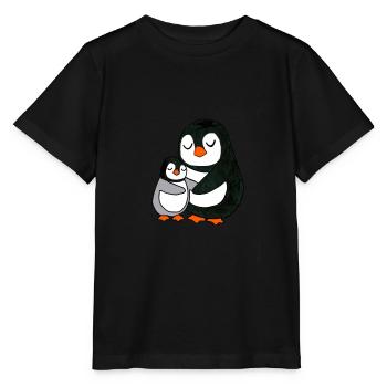 Pinguin United - Stanley/Stella Kinder T-Shirt MINI CREATOR  - Schwarz - Vorne - Mikhail (115cm)