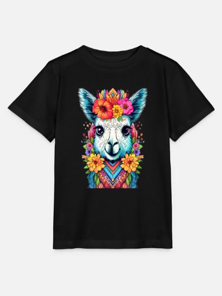 Lama - Stanley/Stella Kinder T-Shirt MINI CREATOR - Schwarz