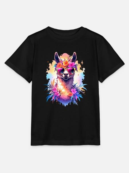 Lama - Stanley/Stella Kinder T-Shirt MINI CREATOR - Schwarz