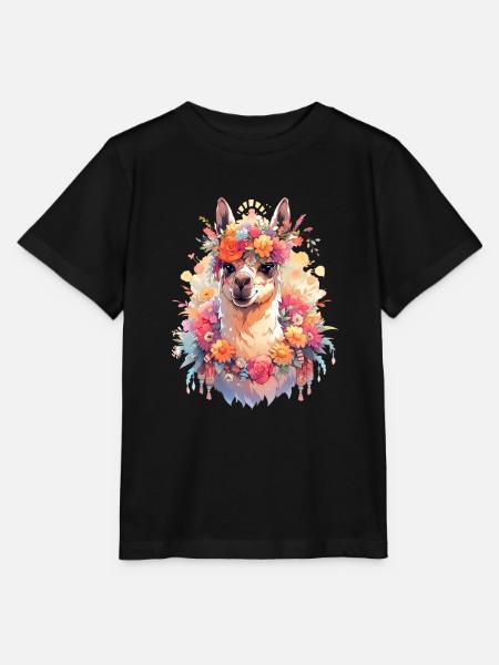Lama - Stanley/Stella Kinder T-Shirt MINI CREATOR - Schwarz