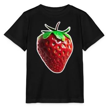 Pretty Red Strawberry - Stanley/Stella MINI CREATOR Kids’ T-Shirt - black - Front - Mikhail (115cm)
