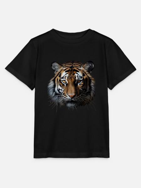 Tiger - Stanley/Stella Kinder T-Shirt MINI CREATOR - Schwarz