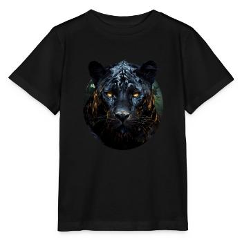 Panther - Stanley/Stella Kinder T-Shirt MINI CREATOR  - Schwarz - Vorne - Mikhail (115cm)