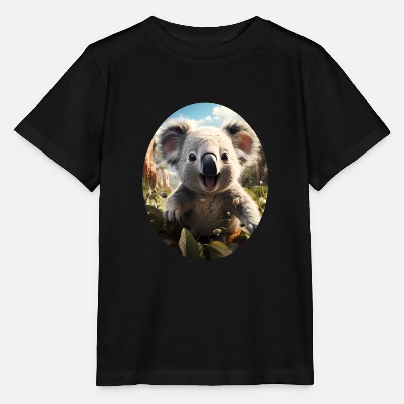 Koala - Stanley/Stella Kinder T-Shirt MINI CREATOR  - Schwarz